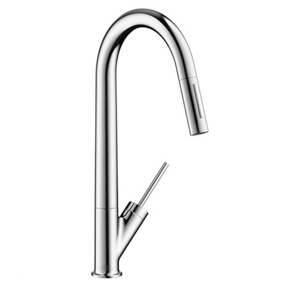 AXOR Starck HighArc Kitchen Faucet 2-Spray Pull-Down, 1.75 GPM in Chrome