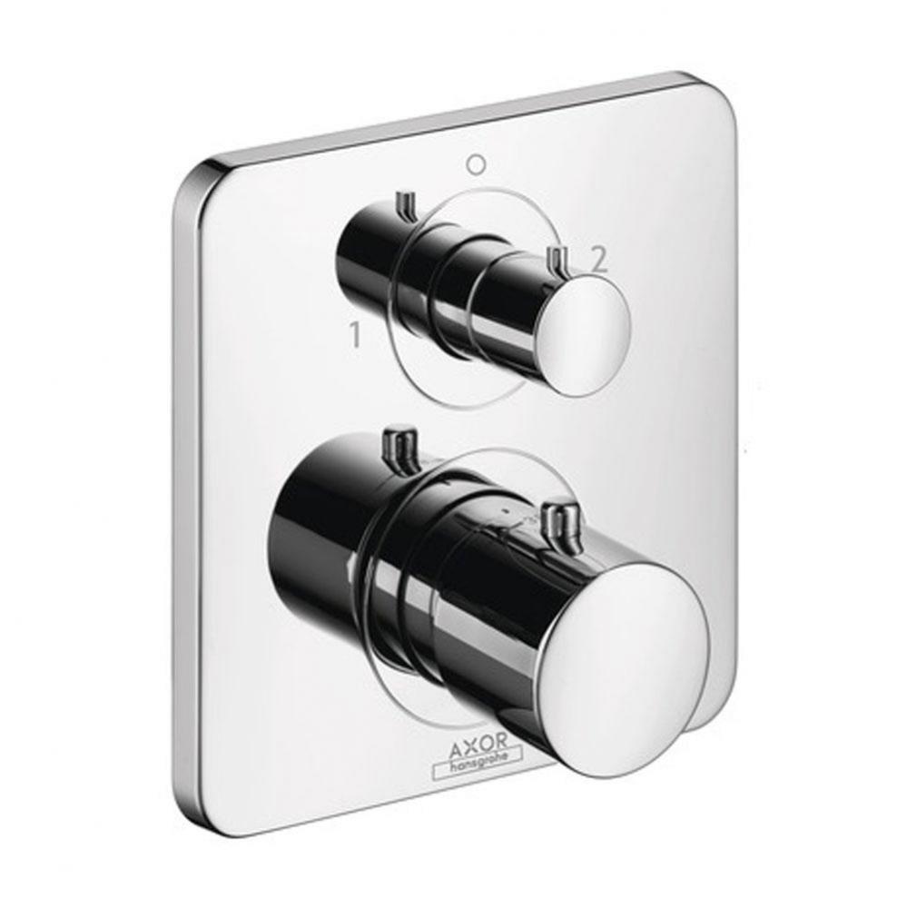 AXOR Citterio M Thermostatic Trim with Volume Control and Diverter in Chrome