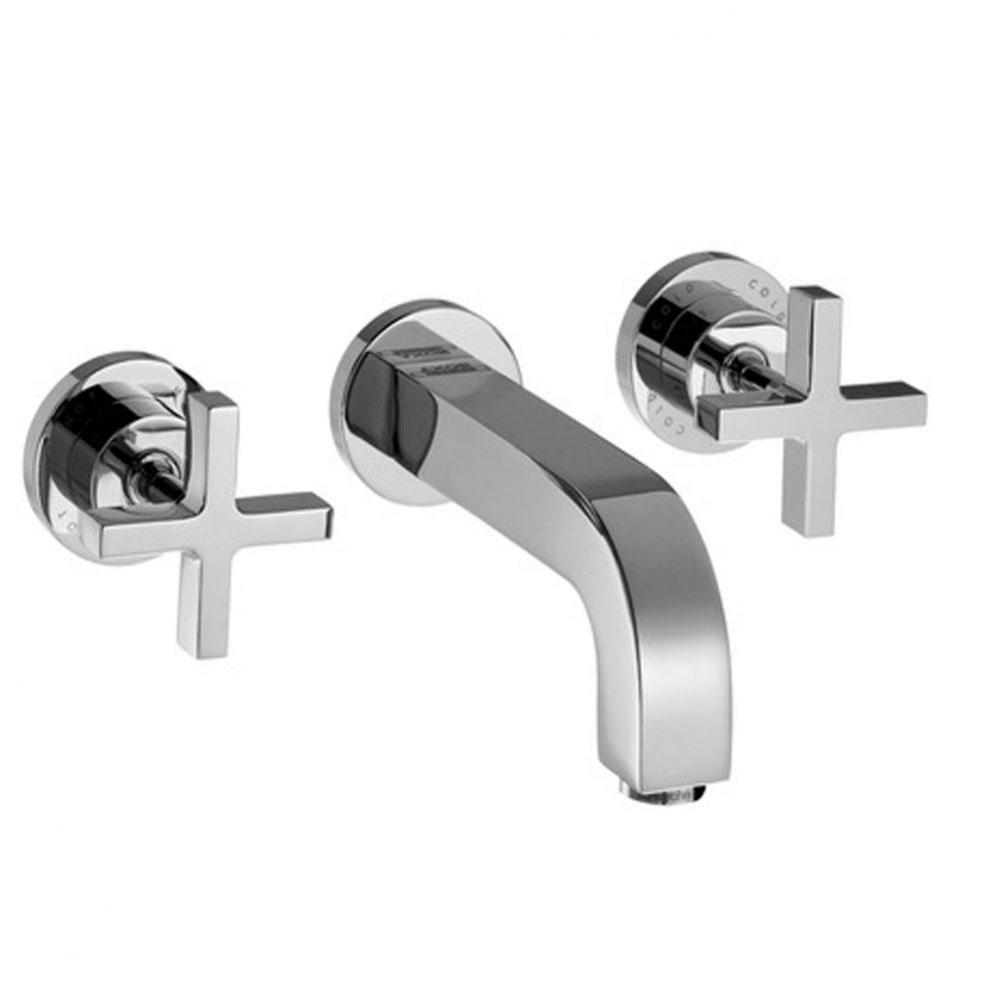 AXOR Citterio Wall-Mounted Widespread Faucet with Cross Handles, 1.2 GPM in Chrome