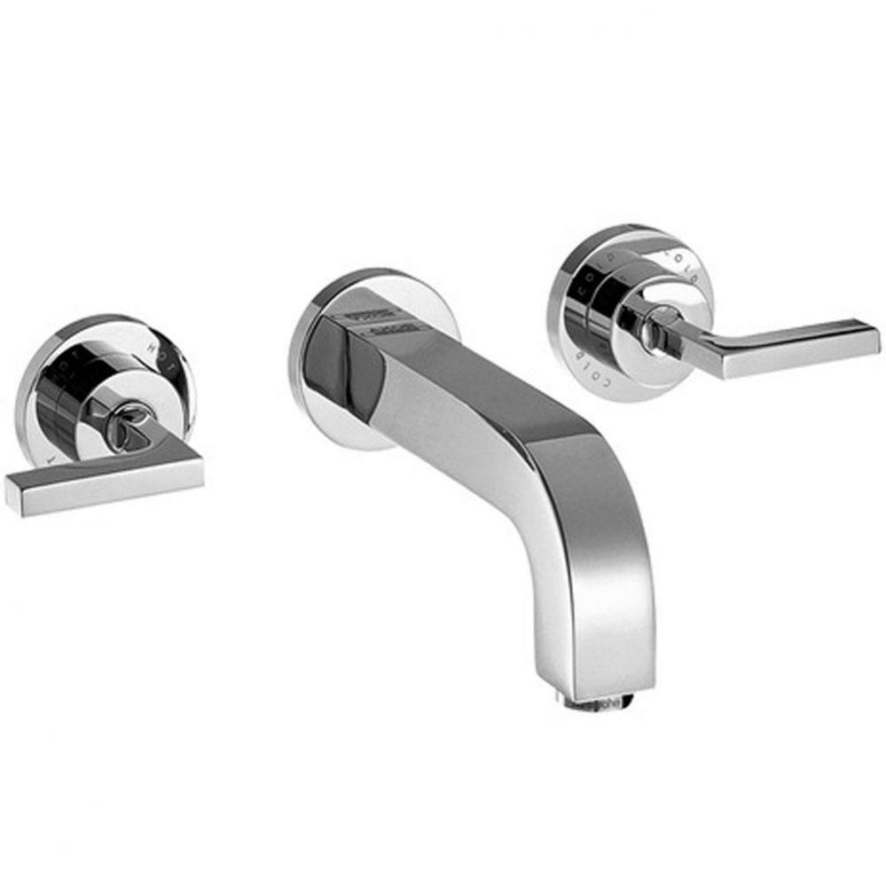 AXOR Citterio Wall-Mounted Widespread Faucet with Lever Handles, 1.2 GPM in Chrome