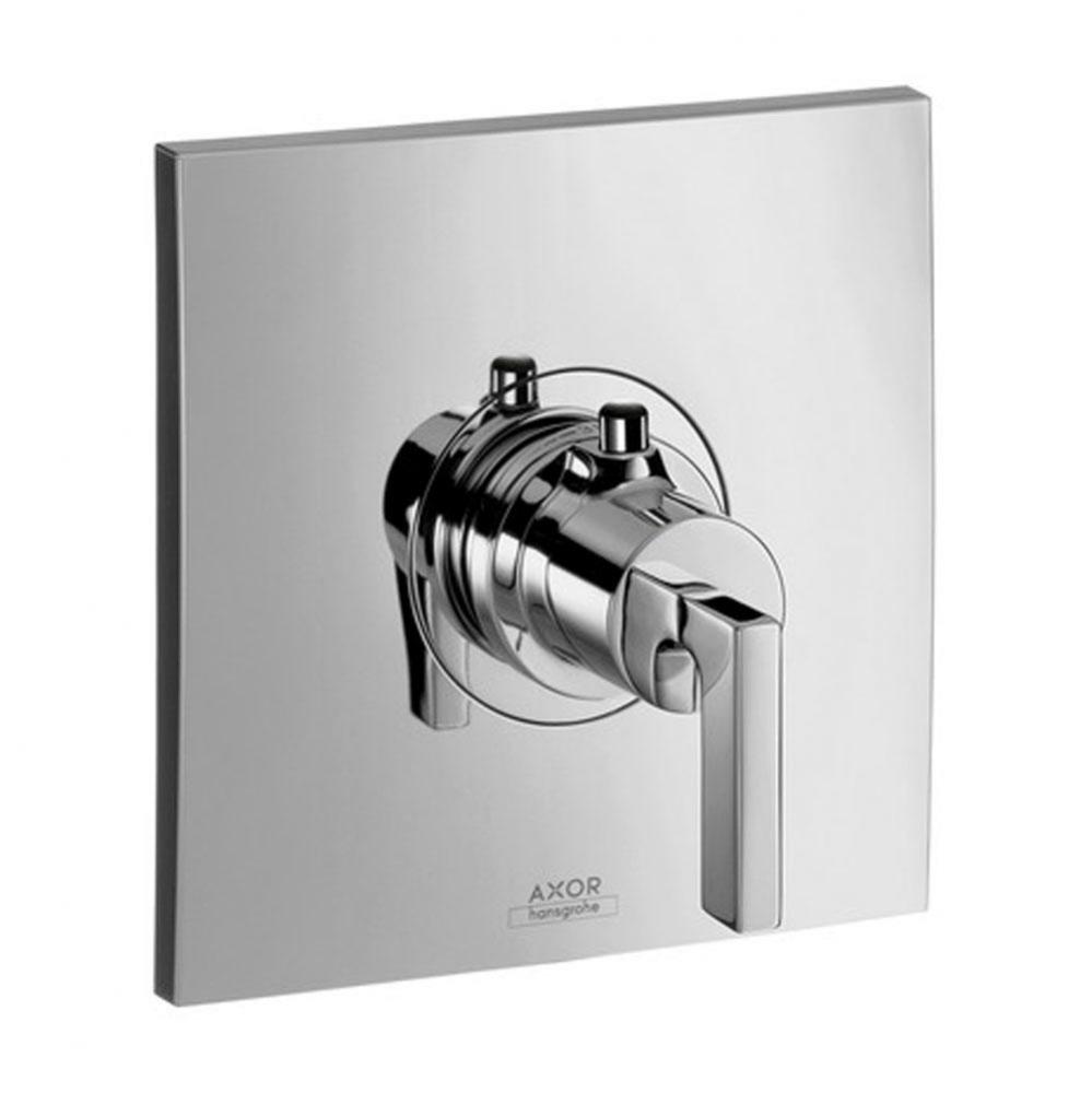 AXOR Citterio Thermostatic Trim with Lever Handle in Chrome