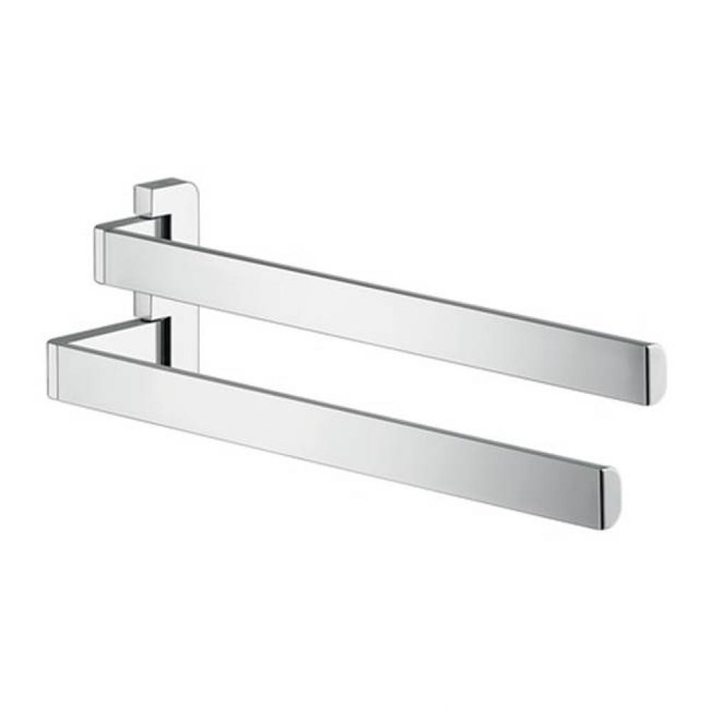 AXOR Universal SoftSquare Dual Towel Bar in Chrome