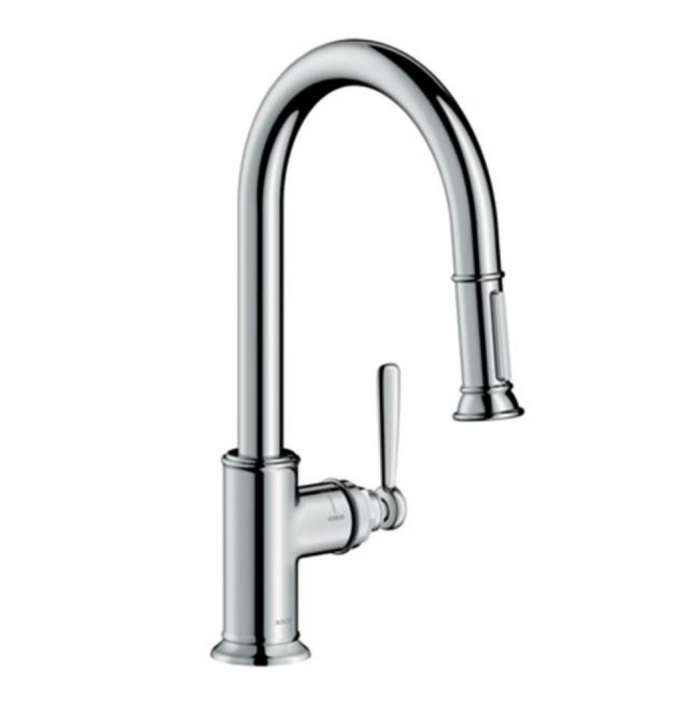 AXOR Montreux HighArc Kitchen Faucet 2-Spray Pull-Down, 1.75 GPM in Chrome