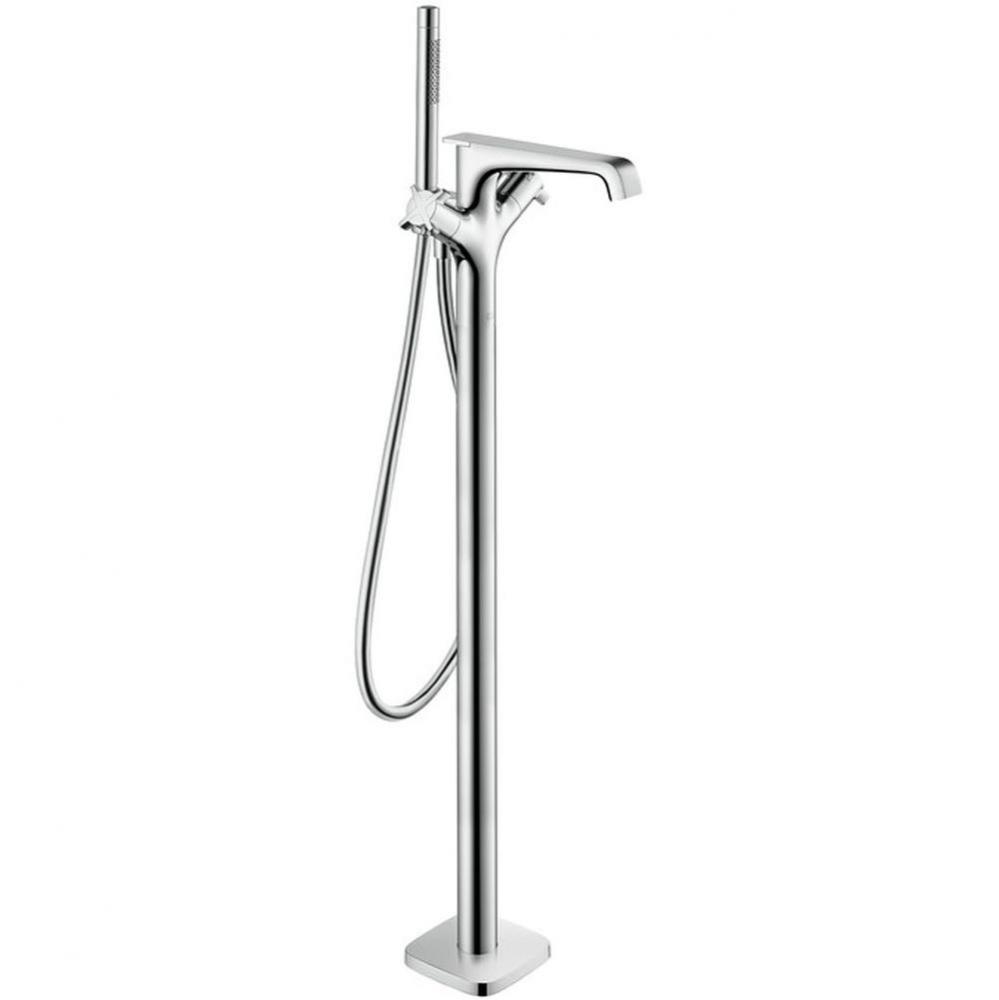 AXOR Citterio E Thermostatic Freestanding Tub Filler Trim with 1.75 GPM Handshower in Chrome