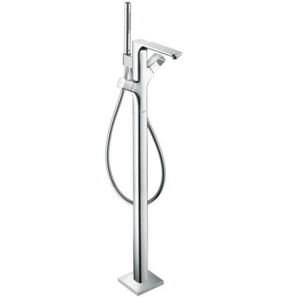 AXOR Urquiola Thermostatic Freestanding Tub Filler Trim with 1.75 GPM Handshower in Chrome