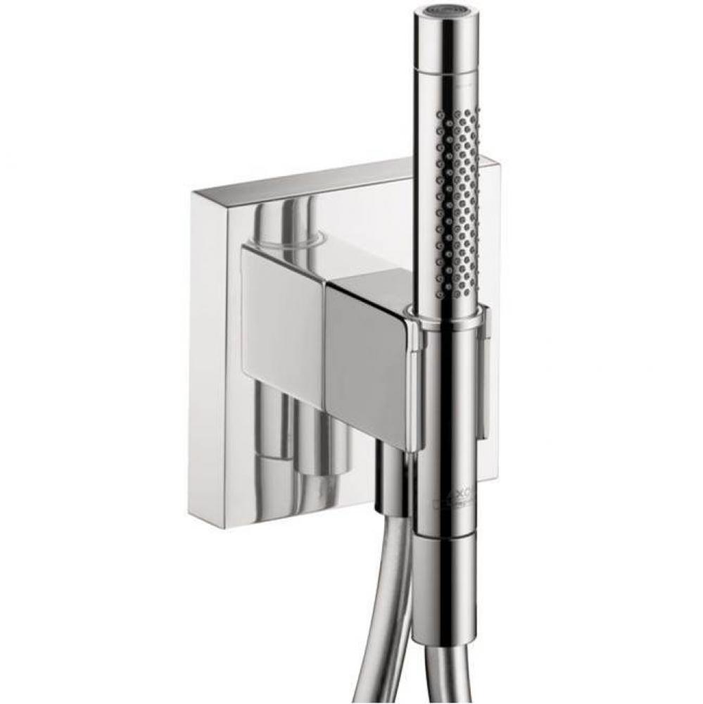 AXOR ShowerSolutions Handshower Holder with Outlet 5'' x 5'' with Handshower,