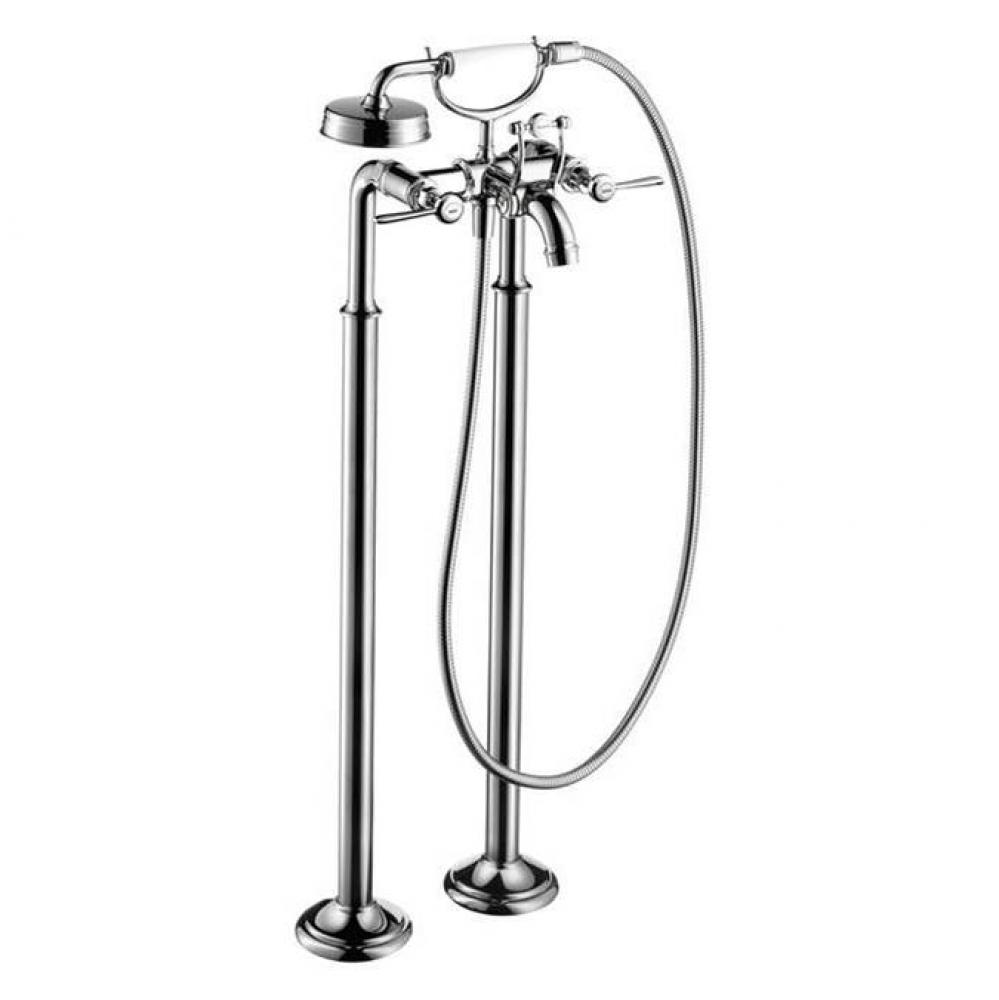 AXOR Montreux 2-Handle Freestanding Tub Filler Trim with Lever Handles and 1.8 GPM Handshower in C