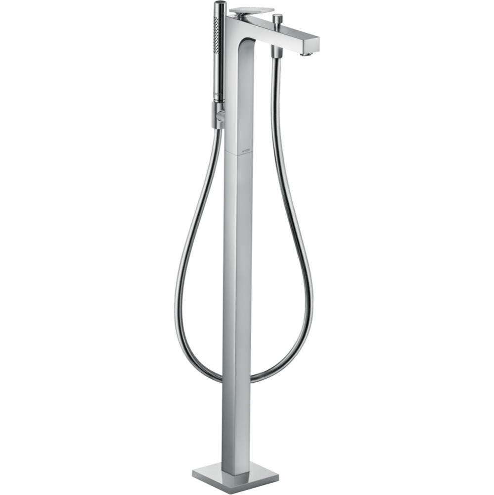 AXOR Citterio Freestanding Tub Filler Trim with 1.75 GPM Handshower- Rhombic Cut in Chrome