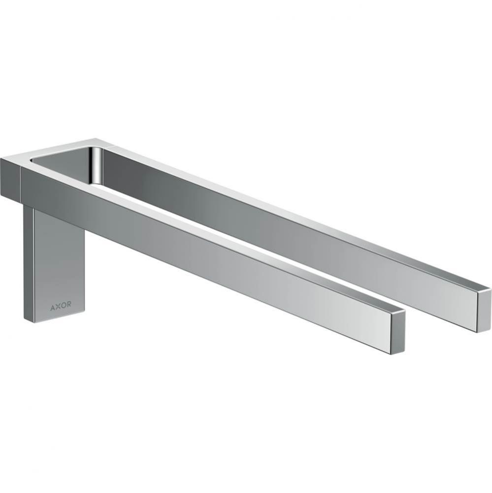 AXOR Universal Rectangular  Towel Holder Twin-Handle in Chrome