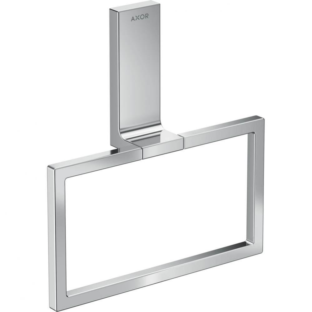 AXOR Universal Rectangular  Towel Ring in Chrome