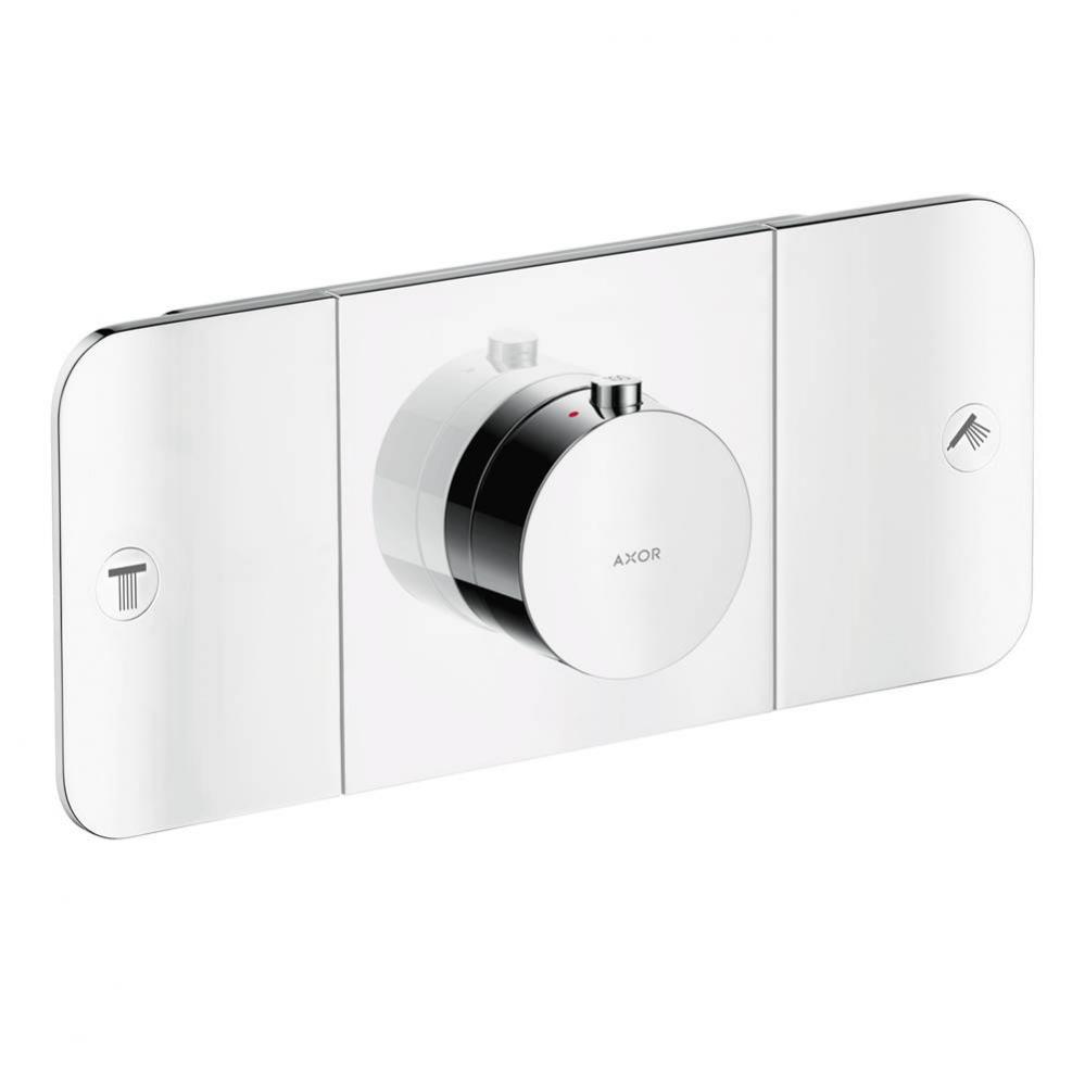 AXOR ONE Thermostatic Module Trim for 2 Functions in Chrome