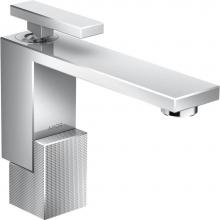 Axor 46011001 - AXOR Edge Single-Hole Faucet 130 - Diamond Cut, 1.2 GPM in Chrome