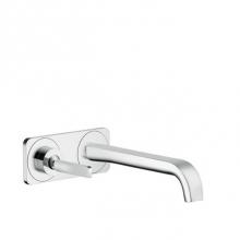 Axor 36114001 - AXOR Citterio E Wall-Mounted Single-Handle Faucet Trim with Base Plate, 1.2 GPM in Chrome