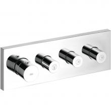 Axor 10751001 - AXOR ShowerSolutions Thermostatic Module Trim 15'' x 5'' for 3 Functions in Ch