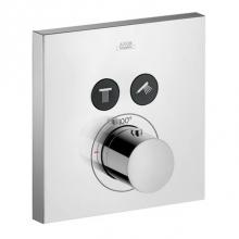 Axor 36715001 - AXOR ShowerSelect Thermostatic Trim Square for 2 Functions in Chrome