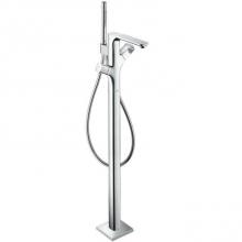 Axor 11423001 - AXOR Urquiola Thermostatic Freestanding Tub Filler Trim with 1.75 GPM Handshower in Chrome