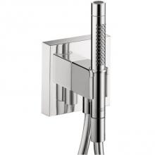 Axor 12627001 - AXOR ShowerSolutions Handshower Holder with Outlet 5'' x 5'' with Handshower,