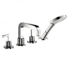 Axor 39462001 - AXOR Citterio 4-Hole Roman Tub Set Trim with Lever Handles and 1.75 GPM Handshower in Chrome