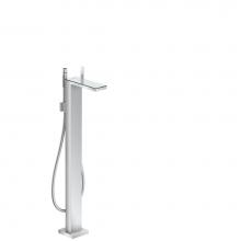 Axor 47440001 - AXOR MyEdition Freestanding Tub Filler Trim with 1.75 GPM Handshower in Chrome / Mirror Glass