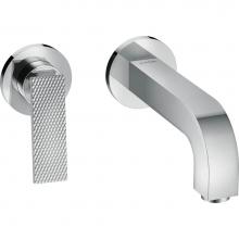 Axor 39181001 - AXOR Citterio Wall-Mounted Single-Handle Faucet Trim- Rhombic Cut, 1.2 GPM in Chrome