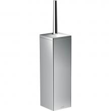 Axor 42655000 - AXOR Universal Rectangular  Toilet Brush Holder, Wall-Mounted in Chrome