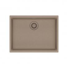Franke MAG11023ADA-OYS - Franke Maris Undermount 25-in x 18.94-in Fragranite ADA Single Bowl Sink in Oyster
