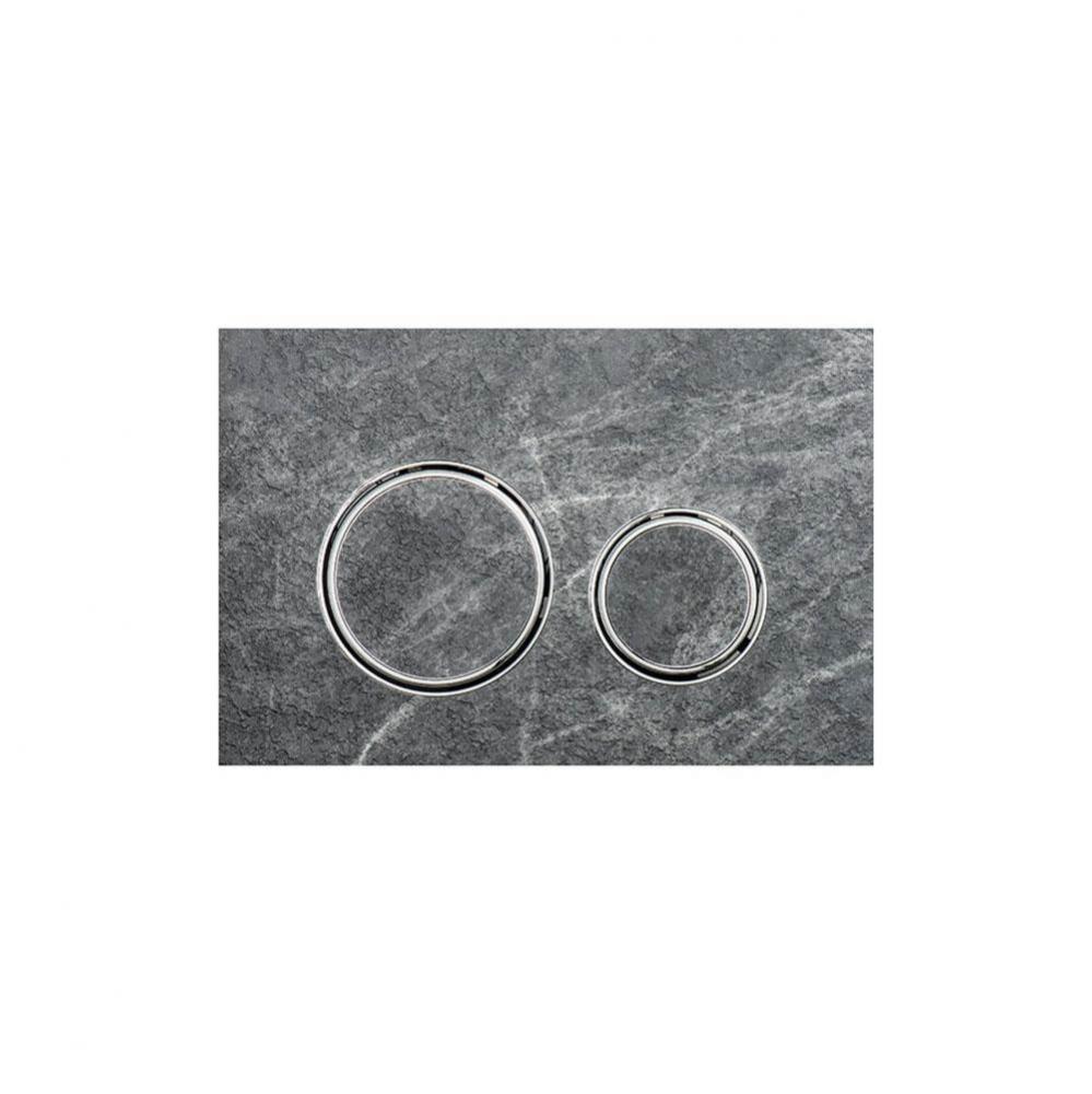 Geberit actuator plate Sigma21 for dual flush, metal colour chrome-plated: chrome-plated, dark roc