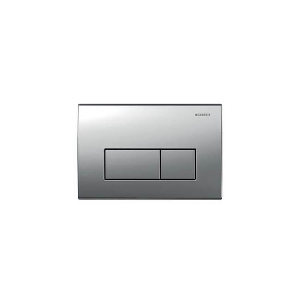 Geberit actuator plate Kappa50 for dual flush: matt chrome-plated