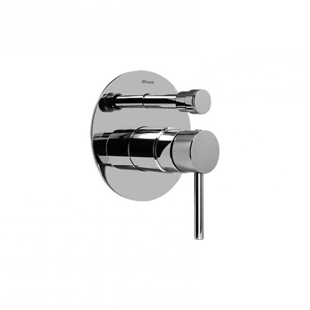 M.E. Pressure Balancing Valve Trim with Handle and Diverter (Trim)