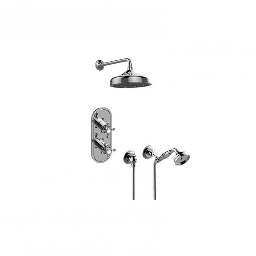 M-Series Thermostatic Shower System - Shower with Handshower (Trim Only)