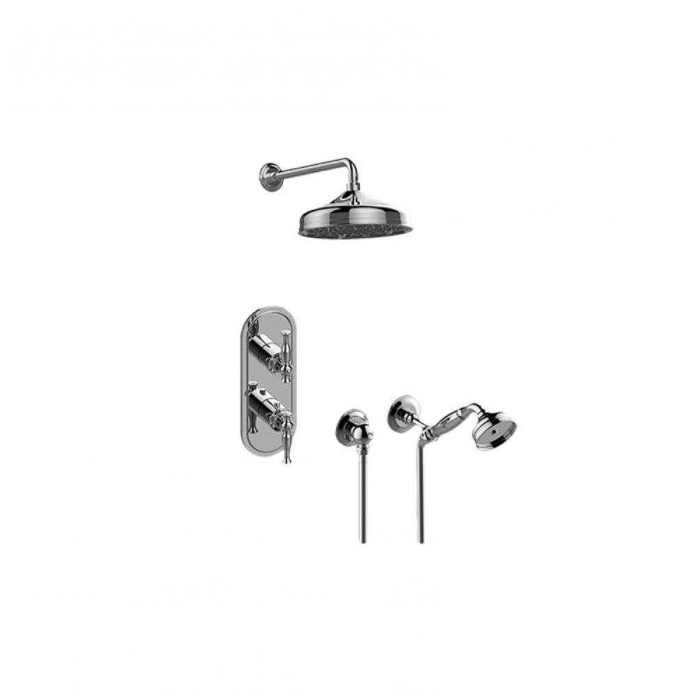 M-Series Thermostatic Shower System - Shower with Handshower (Trim Only)