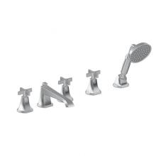 Graff G-6851-C15B-PC - Finezza UNO Roman Tub Set w/Handshower w/Cross Handle (Rough and Trim)