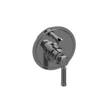 Graff G-7095-LM56B-PC/BK-T - Vintage Pressure Balancing Valve Trim with Handle and Diverter (Trim)