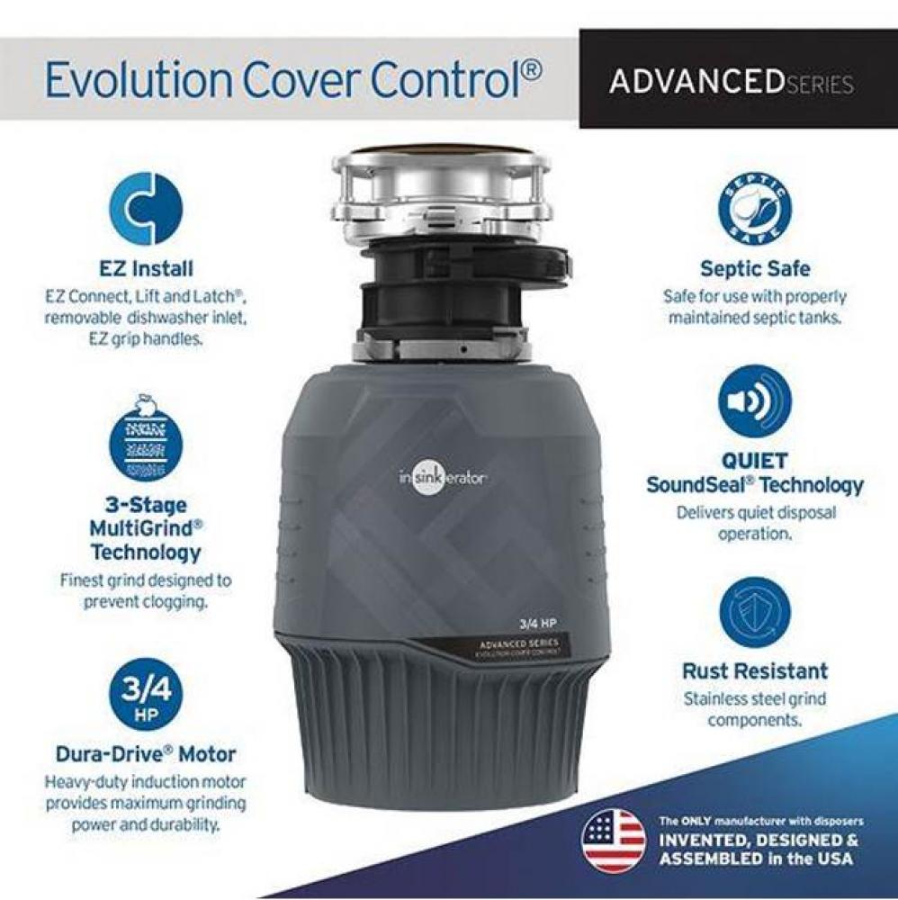 Evolution Cover Control Garbage Disposal