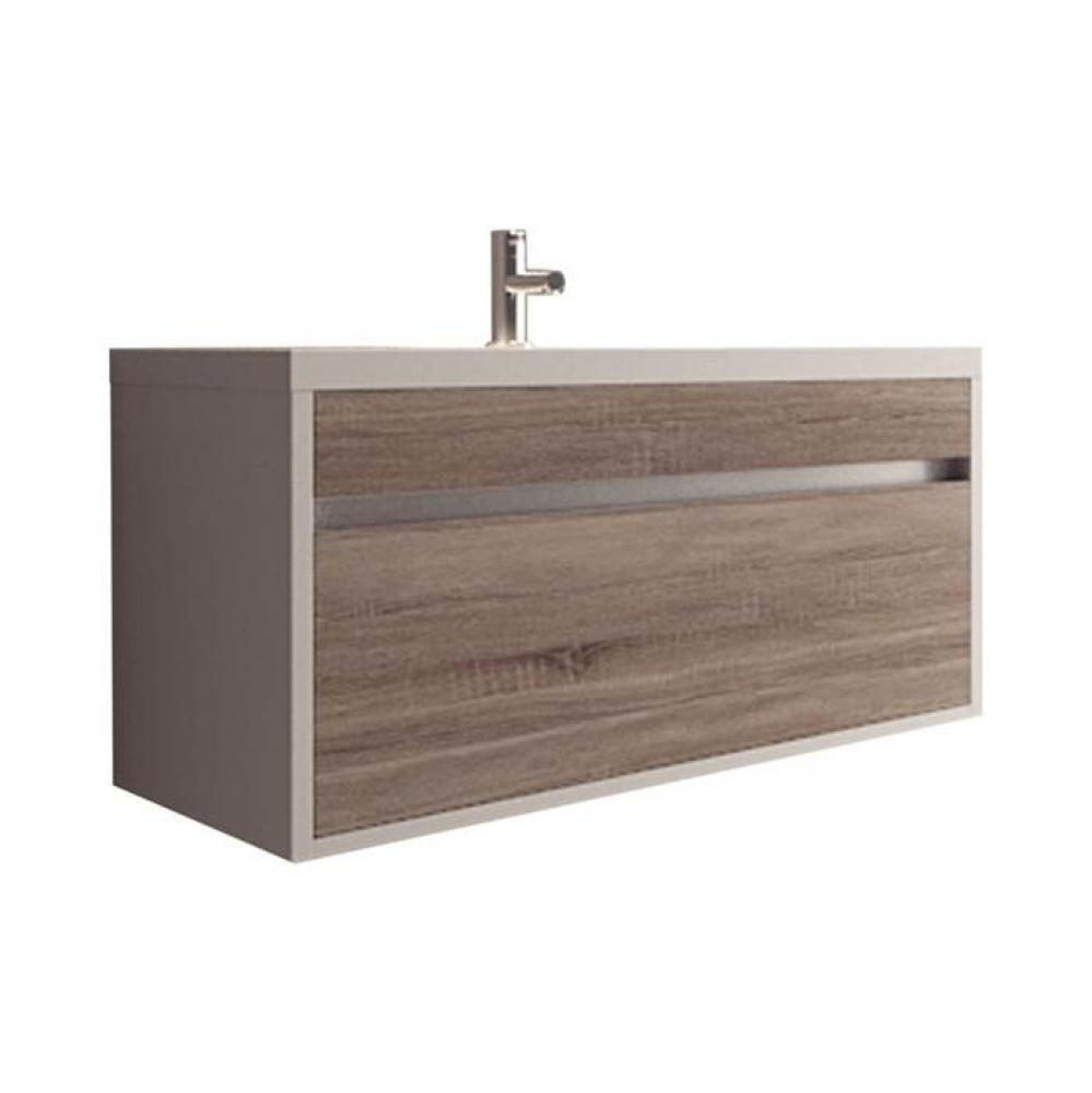 Echo-36 wall-mount single-sink set