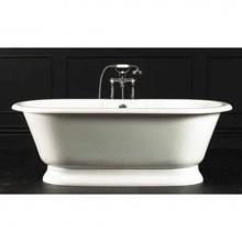 Victoria And Albert YOR-N-xx-OF + YOR-B-xx - York freestanding tub with overflow. ENGLISHCAST® base. Paint