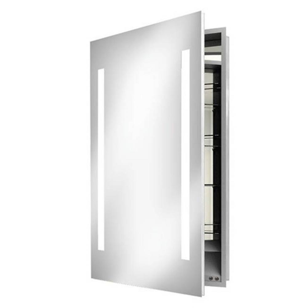 Ascension 23.25w x 30h Lighted Mirrored Cabinet with Keen - Right hinged