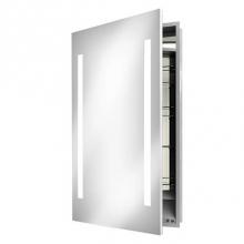 Electric Mirror ASC-2330-TD-RT - Ascension 23.25w x 30h Lighted Mirrored Cabinet with Keen - Right hinged