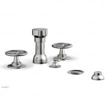 Phylrich 220-60/26D - Four Hole Bidet Set Works, Cross Handle