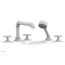 Phylrich 221-48/050 - Deck Tub Set Works Industrial W/ Hs, Cross Handle