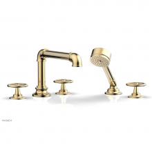 Phylrich 221-48/004 - Deck Tub Set Works Industrial W/ Hs, Cross Handle