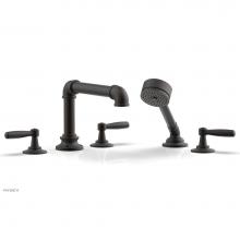 Phylrich 221-49/10B - Deck Tub Set Works Industrial W/ Hs, Lever Handle
