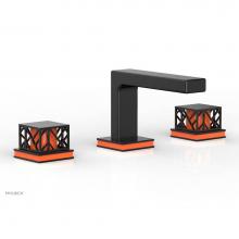 Phylrich 222-02-042X042 - JOLIE Widespread Faucet - Square Handles with ''Orange'' Accents 222-02