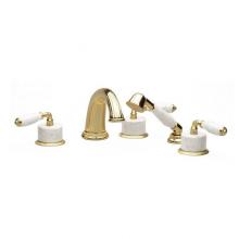 Phylrich K2338BP1-SF2 - VALENCIA Deck Tub Set with Hand Shower K2338BP1