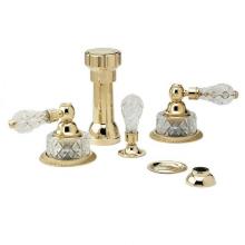 Phylrich K4181-SF4 - REGENT CUT CRYSTAL Four Hole Bidet Set K4181