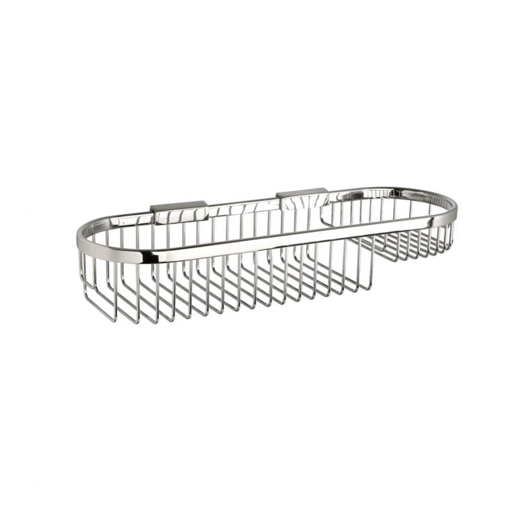 Classic Chrome Oval Basket - Large 4 1/2'' X 15 3/4''