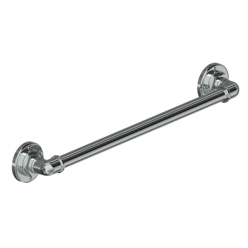 Industrial Chrome Towel Rail, 18''