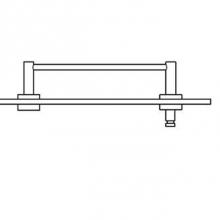 Valsan 67550CR - Essentials Chrome Towel Rail With Single Hook (Shower Door)