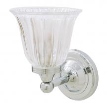 Valsan 30952CR - Ritz Chrome Bathroom Wall Light With Clear Tulip Glass Shade