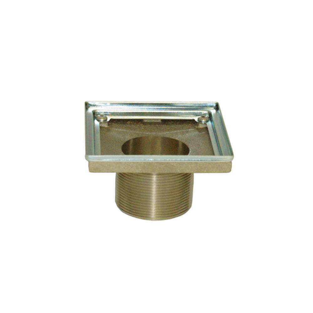 4'' Square Shower Drain Throat